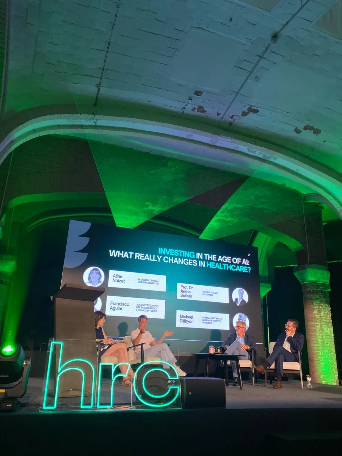 The 'Investing in the Age of AI' panel at Health Revolution Congress 2026