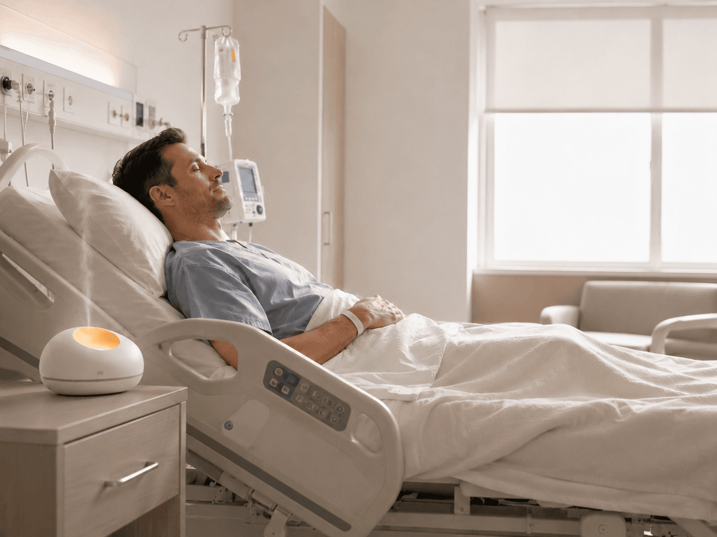 Ambient care environment with sensory wellbeing lighting
