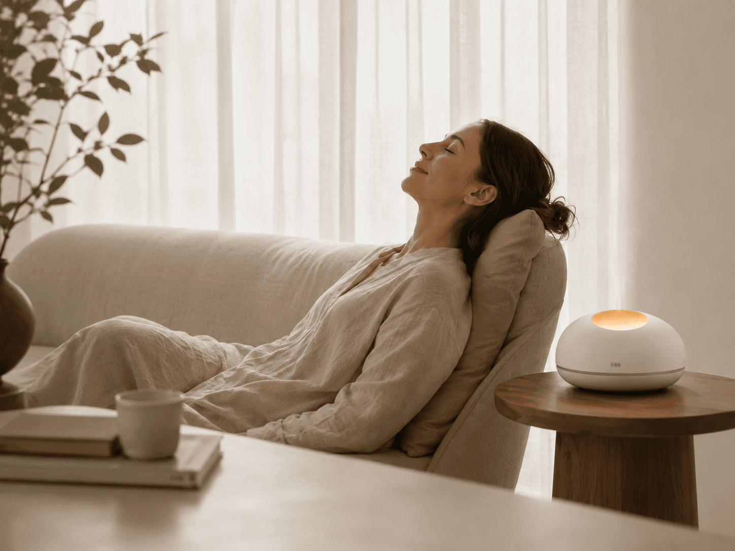 Ambient interior with sensory wellbeing lighting