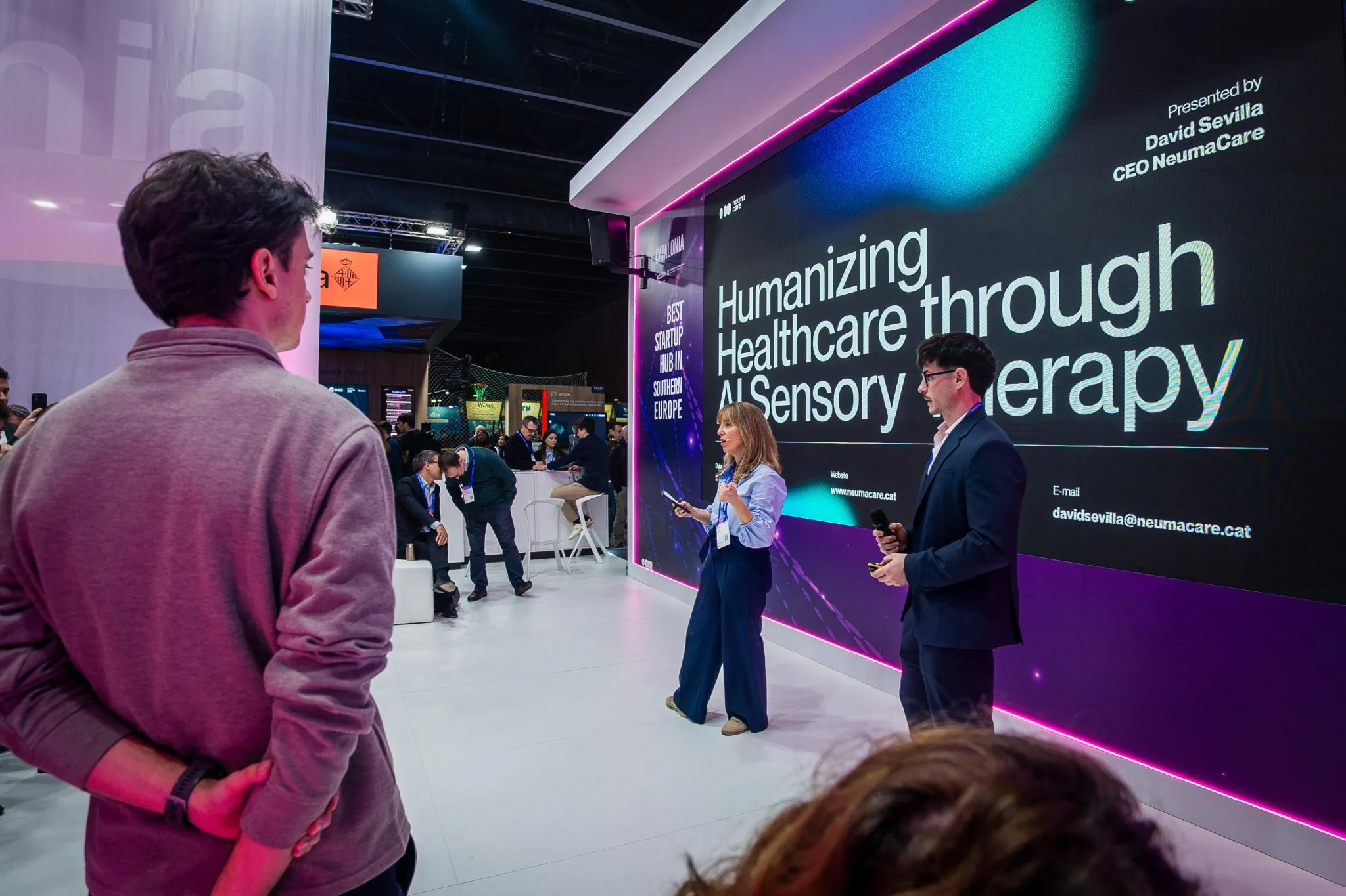 NeumaCare en l'ecosistema global de tecnologia sanitària del MWC